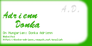 adrienn donka business card